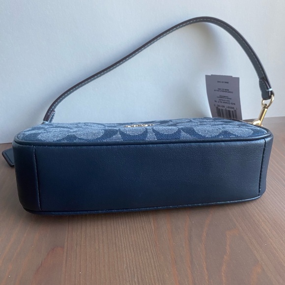 SOLD. NWT Coach Outlet Nolita 19 In Signature Chambray - Picture 4 of 6
